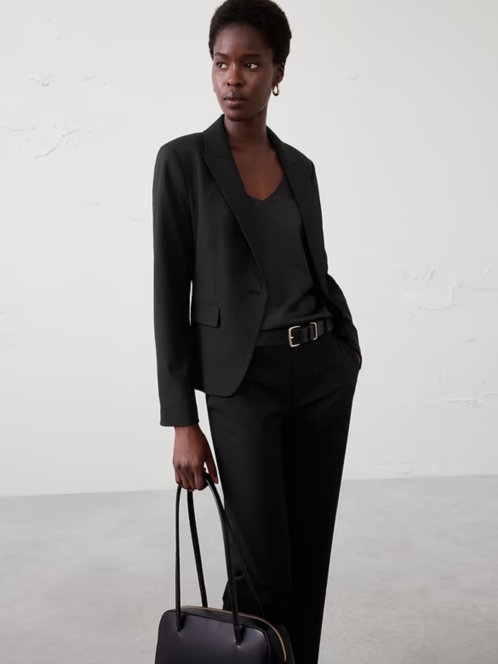 Banana Republic Black stretch suit jacket